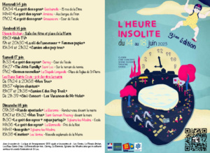 Festival "L'heure insolite" 2023 - Programme