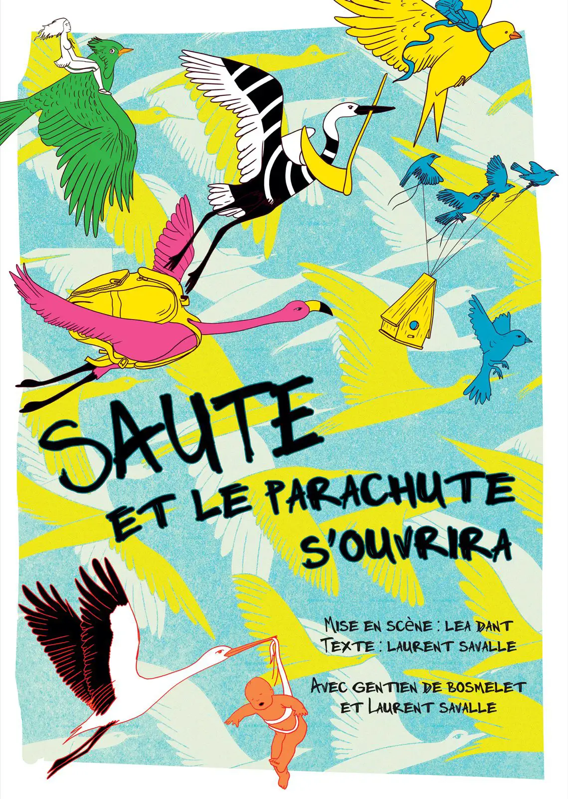 Affiche Saute et le Parachute s'ouvrira Le veilleur